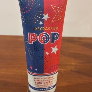 Bath & Body Works Firecracker Pop Body Cream - Red and Blue